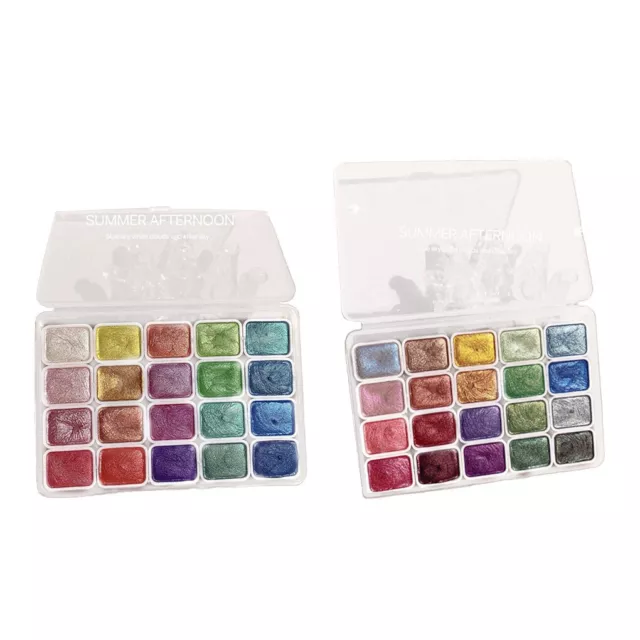 Metallics Water Color Paint Set Wonderful Gifts Lightweight And Portable