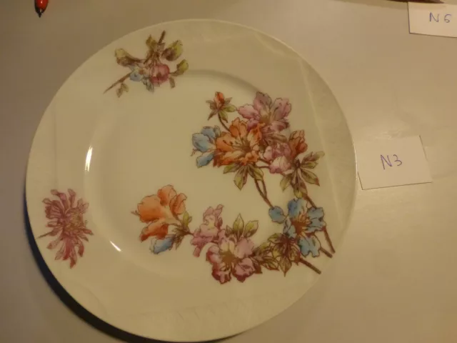num 3 / SUPERBE ASSIETTE Porcelaine Limoges JPL -Jean Pouyat  décor floral