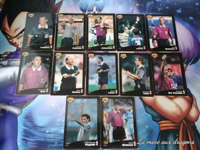 Lot Cartes Arbitres Official football cards panini 1996 set rare 96