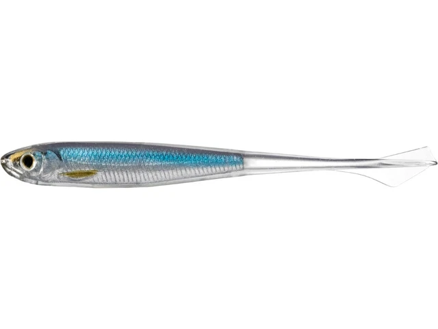 LIVETARGET Ghost Dropshot Minnow Fishing Lure - Silver-Purple Color, For Drop Shot & Finesse Fishing