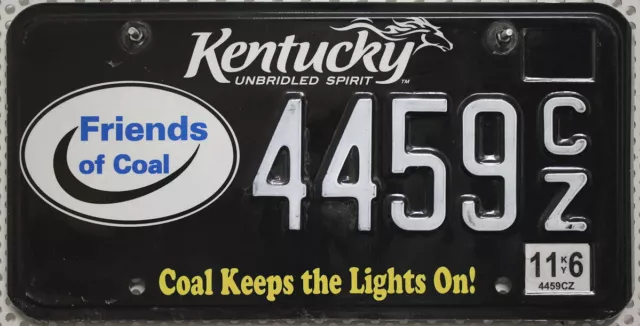 usa Kentucky Nummernschild Kennzeichen Friends of Coal , Keeps the lights on CZ