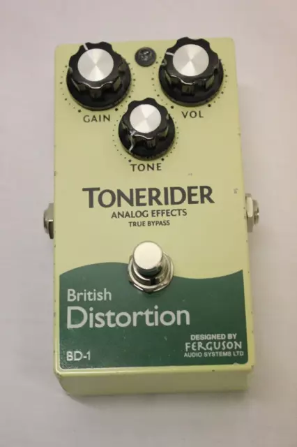 TONERIDER BD-1 British Distorsión Análogo Pedal de Efectos Diseñado Por Ferguson