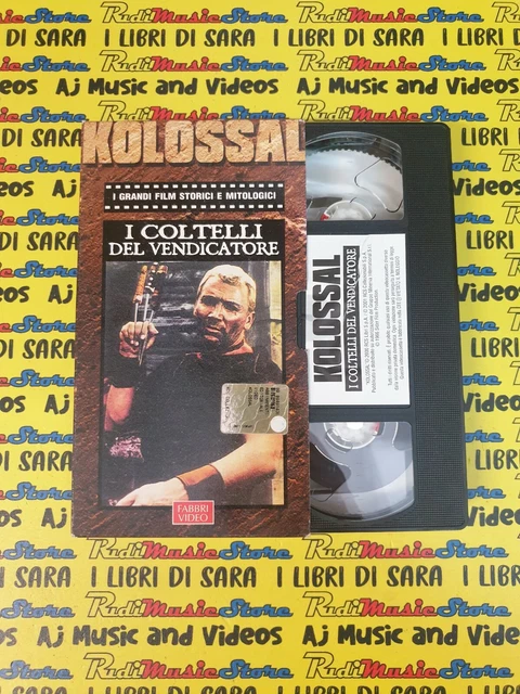 VHS FILM CARTONATA I COLTELLI DEL VENDICATORE kolossal FABBRI (F195) no