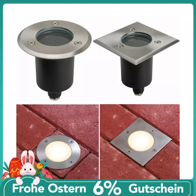 Bodeneinbauleuchte GU10 LED Bodeneinbaustrahler Bodenleuchte 230V außen Beton