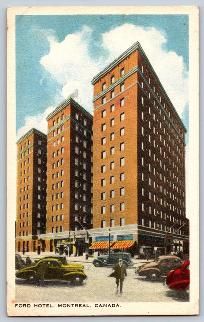 Ford Hotel Postcard Montreal c. 1915-1930 Quebec Canada 1425 René-Levesque Ouest
