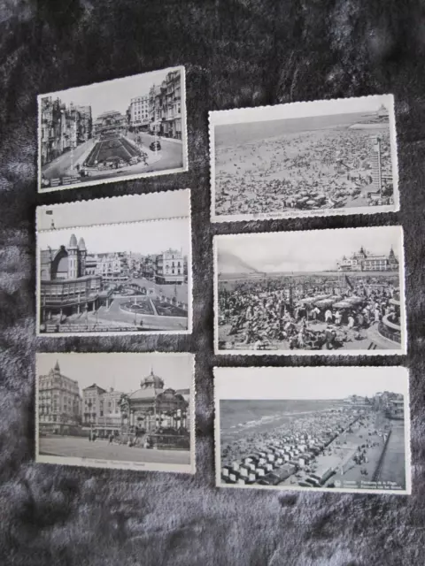 7 vintage ( 1940`s ?) BLACK & WHITE  postcards ( unused) of OLD OSTEND
