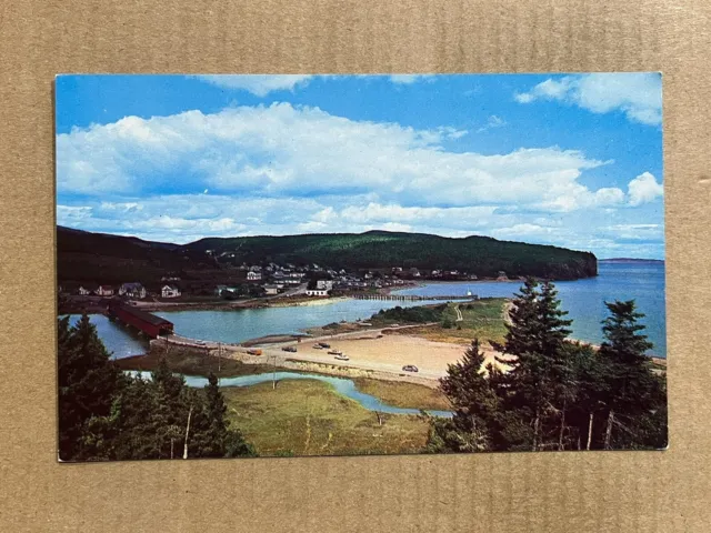 Postcard Covered Bridge at Alma Fundy National Park New Brunswick Canada Vintage