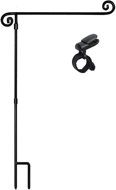 Garden Flag Stand, Yard Flag Holder,Garden Flag Hanger,Banner Pole with One Tige