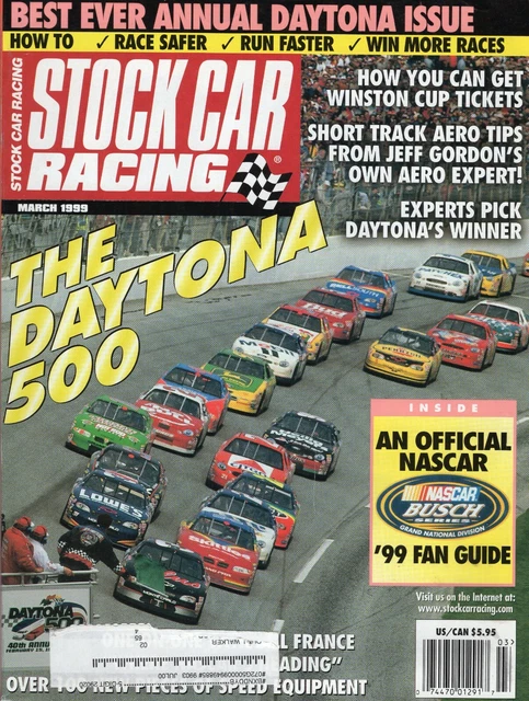 STOCK CAR RACING MAGAZINE March 1999 - - Daytona Special - Best Ever ...