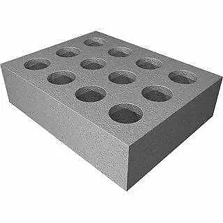 Grundorf 71-006 3.5x10x13 Foam Case Insert for 12 Microphones, Gray