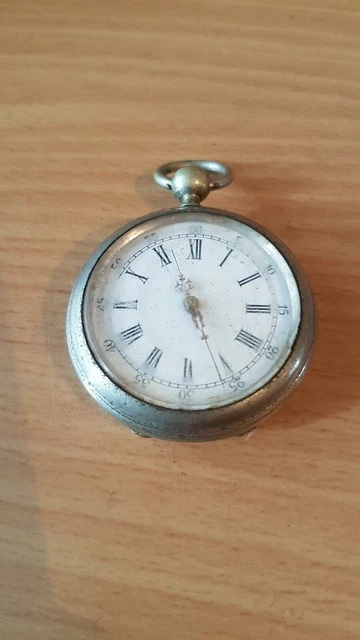 Montre Gousset En Argentan - Ne Fonctionne Pas, à Réparer, Occasion