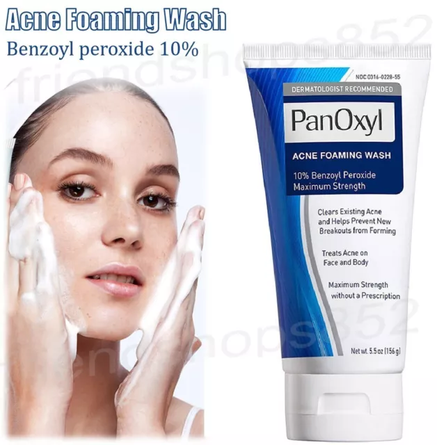 PanOxyl, Acne Foaming Wash, Benzoyl Peroxide 10% Maximum Strength, 5.5 oz