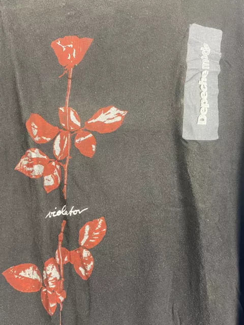 Vintage Depeche Mode Violator 90s Concert Tour Band Shirt Large Single Stitch 2