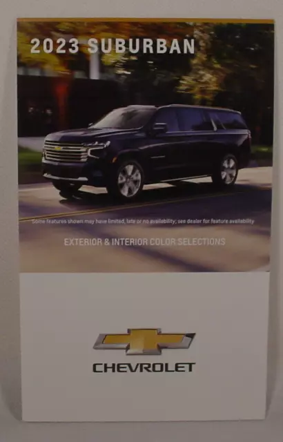 2023 Chevrolet Suburban Paint Color Chip Brochure - Original