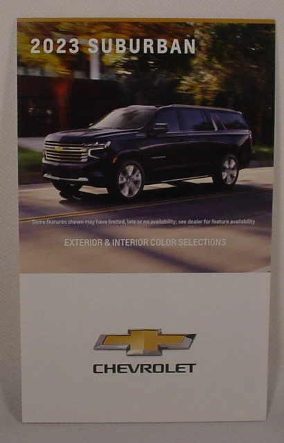2023 Chevrolet Suburban Paint Color Chip Brochure - Original