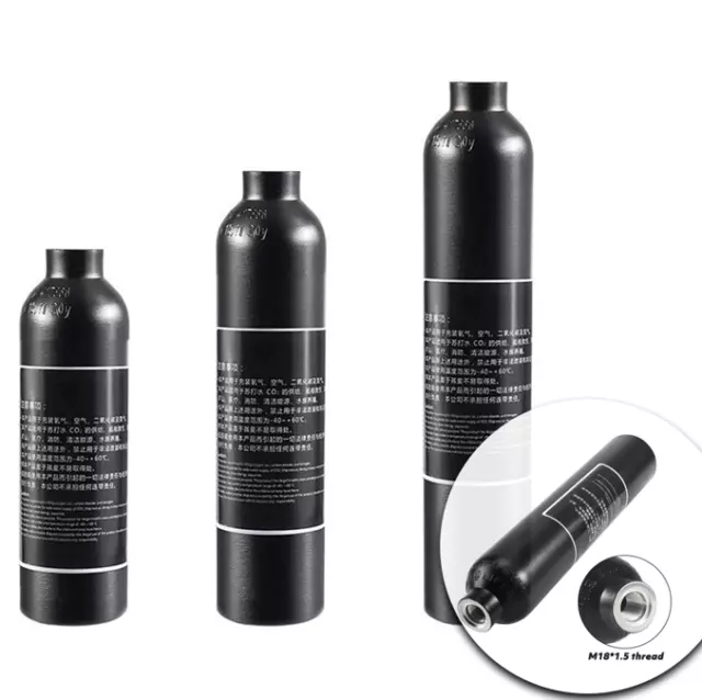 4500PSI Aluminum Co2 High Pressure Air Tank Cylinder Oxygen Gas Bottle Filling