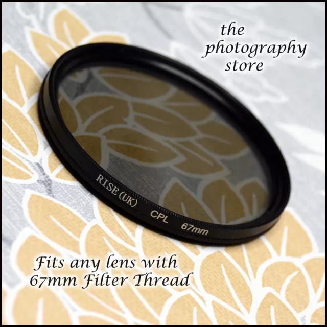 67mm Rise CPL Circular Polariser Filter great colours 4 Digital Lens FREE POST