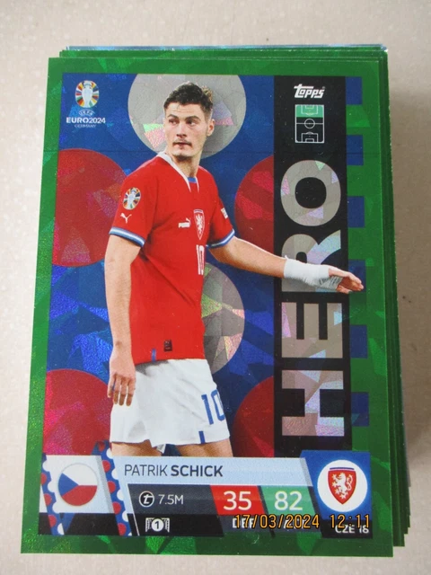 Topps Euro 2024 - Sticker Rico Lewis (Angleterre) - Vert Parallèle - Neuf