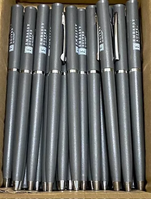 (Todays Special!) ⭐Bulk Lot Of 60⭐ Embassy Suites Hotel Pens Ballpoint Black Ink