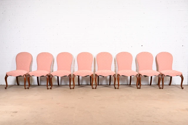 French Provincial Louis XV Style Dining Chairs by Hickory Chair, Set of Eight
