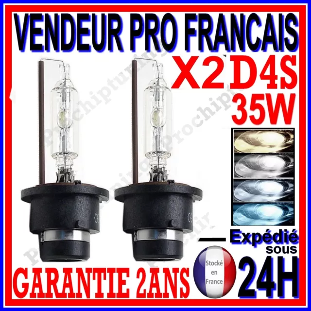 2 Ampoules Au Xenon D4S 35W Hid Paire Lampe Feu Phare En 4300K 5000K 6000K 8000K