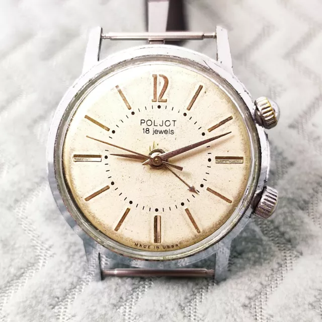 RARE VINTAGE WATCH POLJOT SIGNAL 18jewels mechanical 2612.1