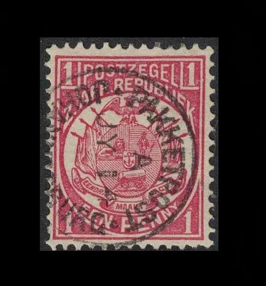 south africa stamps - transvaal - 1d carmine nice Pakketpost cds sg176