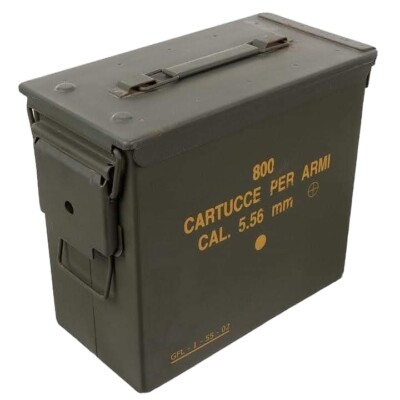 N.3 CASSETTE PORTA MUNIZIONI PRIMA SCELTA CAL.7.62 