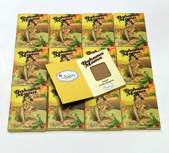 12X the Balm ~ Bahama Mama Bronzer ~ .57g / 0.02oz ~ Trial Size ~ Lot of 12