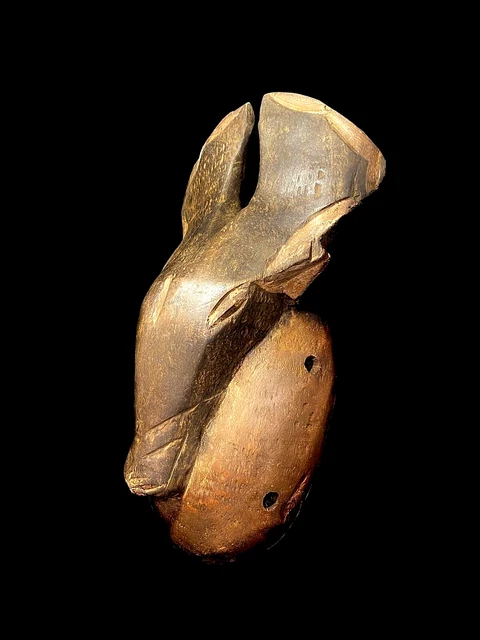 African Tribal Art mask Wooden Carved Exclusive Antique Bambara/Bamana-6433