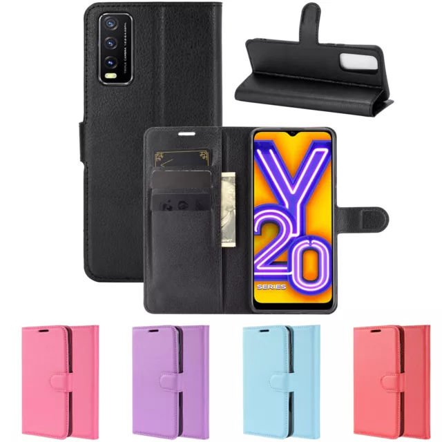 For Vivo Y22S Y33S Y55 Y21S Y20S Y11S Premium Leather Wallet Flip TPU Case Cover