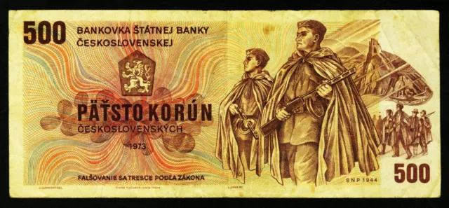 TSCHECHOSLOWAKEI. 500 Korun 1973. 93a.