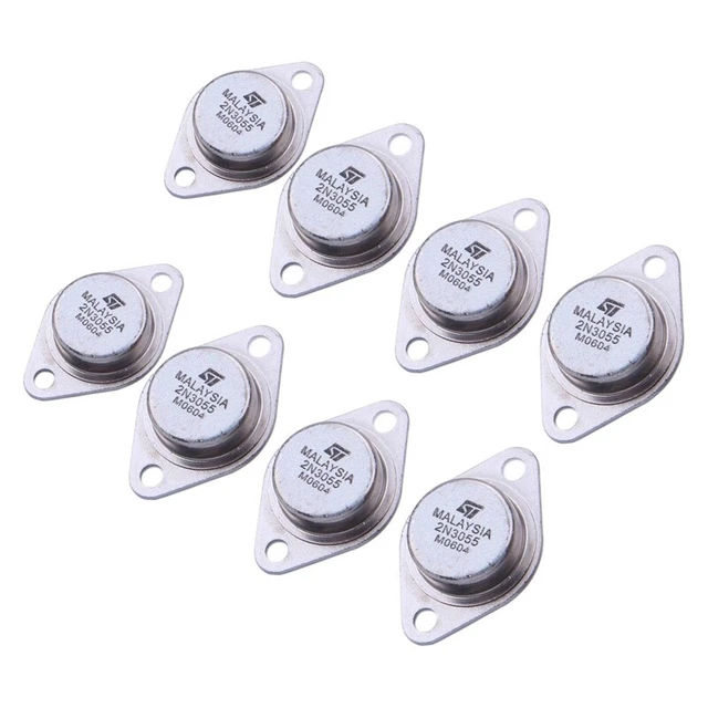 8 x 2N3055 15A 60V NPN Audio Transistor TO-3 C7E8