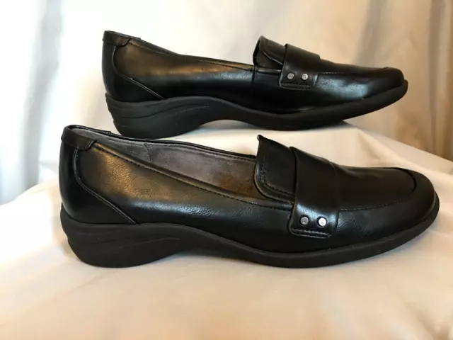 Dr Scholls Womens  Black Casual Slip On Loafer Size - 9.5 Wide