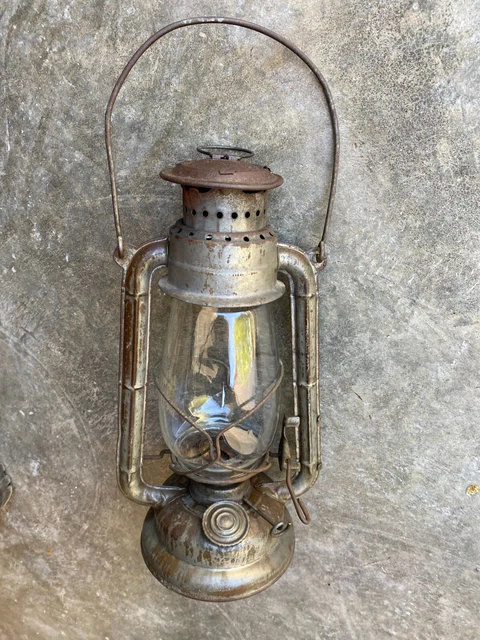 ANCIENNE LANTERNE N° 1 Lampe Tempete A Bougie Chandelle Chalet Montagne