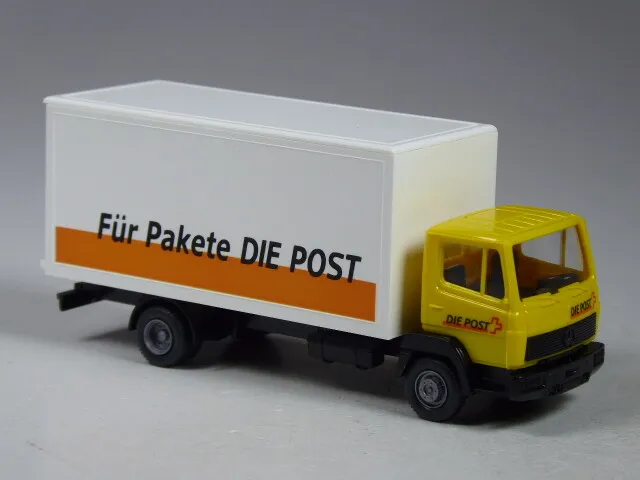 (RP-1) Wiking Sondermodell PTT Schweiz MB 814 Koffer Für Pakete die Post