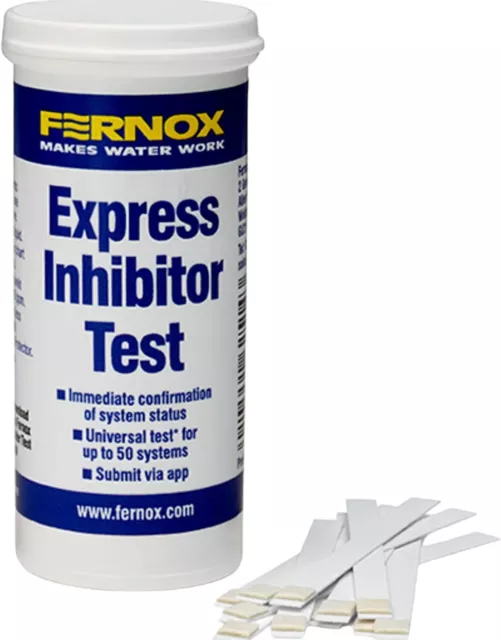 Fernox Test Express Inhibitor 62514 Vor-Ort-Prüfung auf Wasser Fußbodenheizung