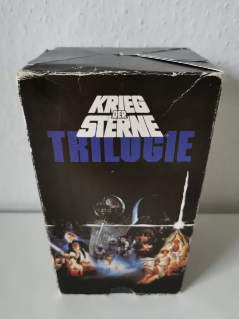 Krieg der Sterne Trilogie VHS Box-Set Teil 1-3 im Pappschuber  Kassetten