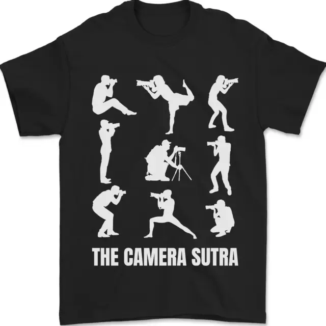 T-shirt uomo Camera Sutra divertente fotografia fotografo 100% cotone