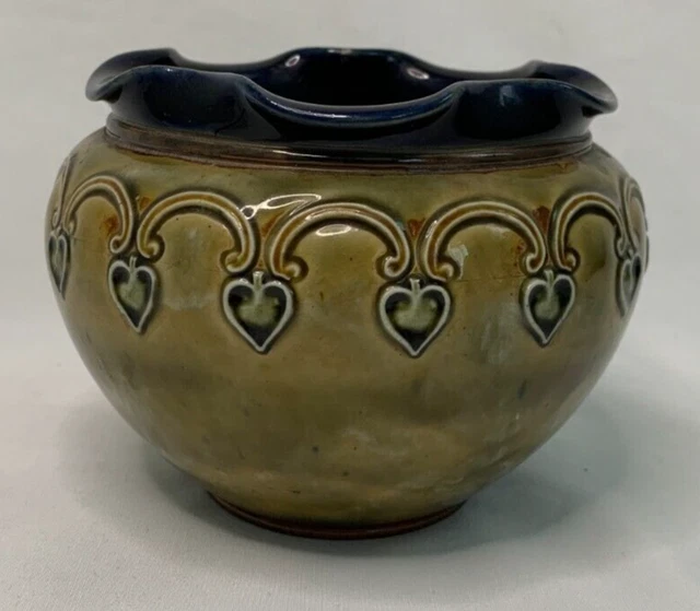 ANTIQUE ROYAL DOULTON Lambeth Stoneware Bowl £75.00 PicClick UK