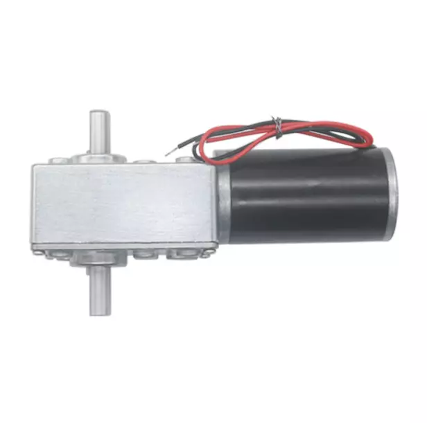 Dual Shaft Worm Gear Motor DC12V/24V 12-470RPM High Torque Speed Reduction Motor