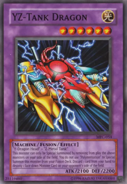 Yugioh! LP YZ-Tank Dragon - MFC-054 - Super Rare - Unlimited Edition Lightly Pla