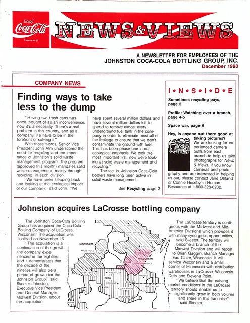 NEWS & VIEWS The Coca-Cola Company Newsletter for Employees December ...