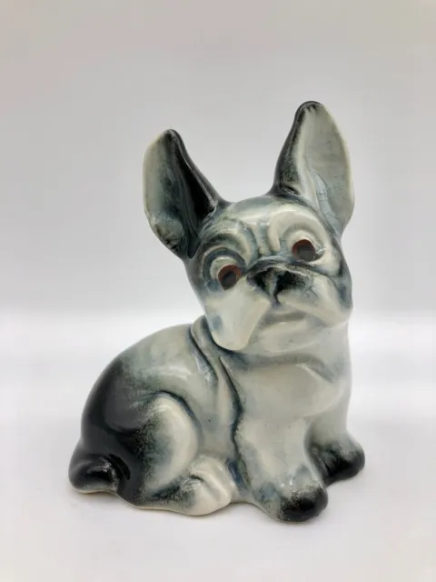 Vintage French Bulldog Figurine Porcelain Ceramic Germany Dog