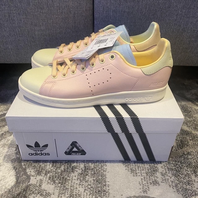PALACE X ADIDAS STAN SMITH HASE YELLOW ICEY PINK ICE BLUE UK 8 US