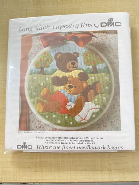 DMC Teppich-Set mit langen Stichen Siesta Teddybären rund Größe 6"" K525 Siesta neu