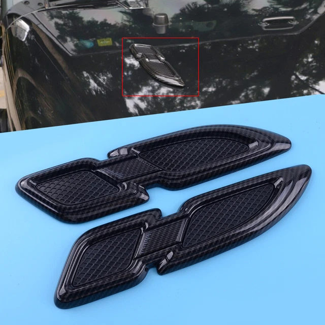 Kit Garnitures Aération Capot En Fibre De Carbone Réel Pour Ford F-150 Raptor R 2023-2025 - 3 Pièces, Adhésif