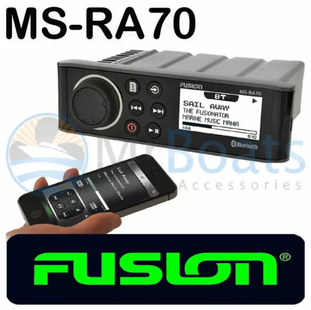 Fusion Ms-Ra70 Marine Bluetooth Stereo Ipod Mp3 Am Fm Aux Receiver 4 X 50W Ra70 3