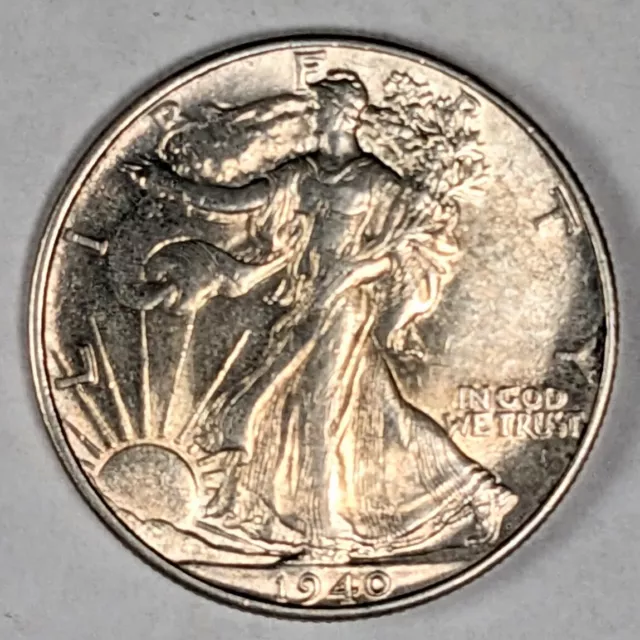 1940 P Walking Liberty Silver Half Dollar