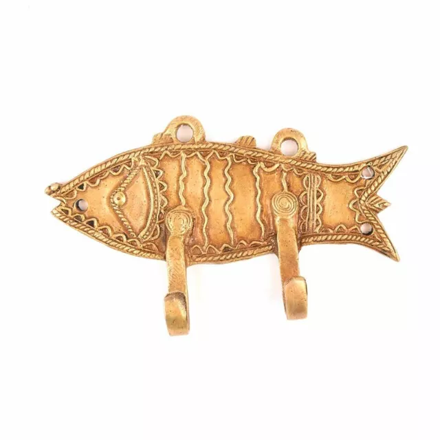 New Wall Bag Holder Multicolor Antique Coat Rack Brass Wall Hook Fish Hat Rack